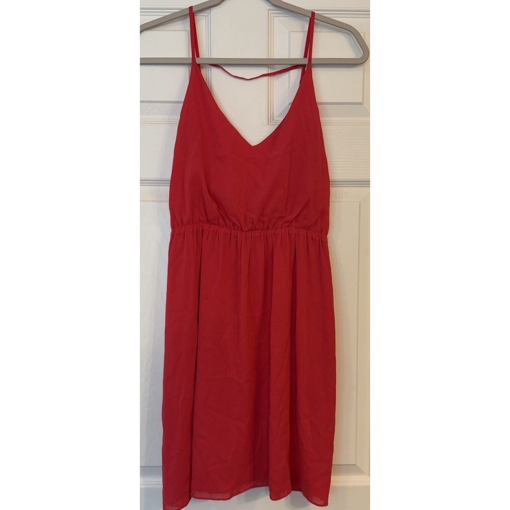 ALICE +‎ OLIVIA Mini Slip Dress Small Silk Raspberry Pink Strappy Sexy Wedding